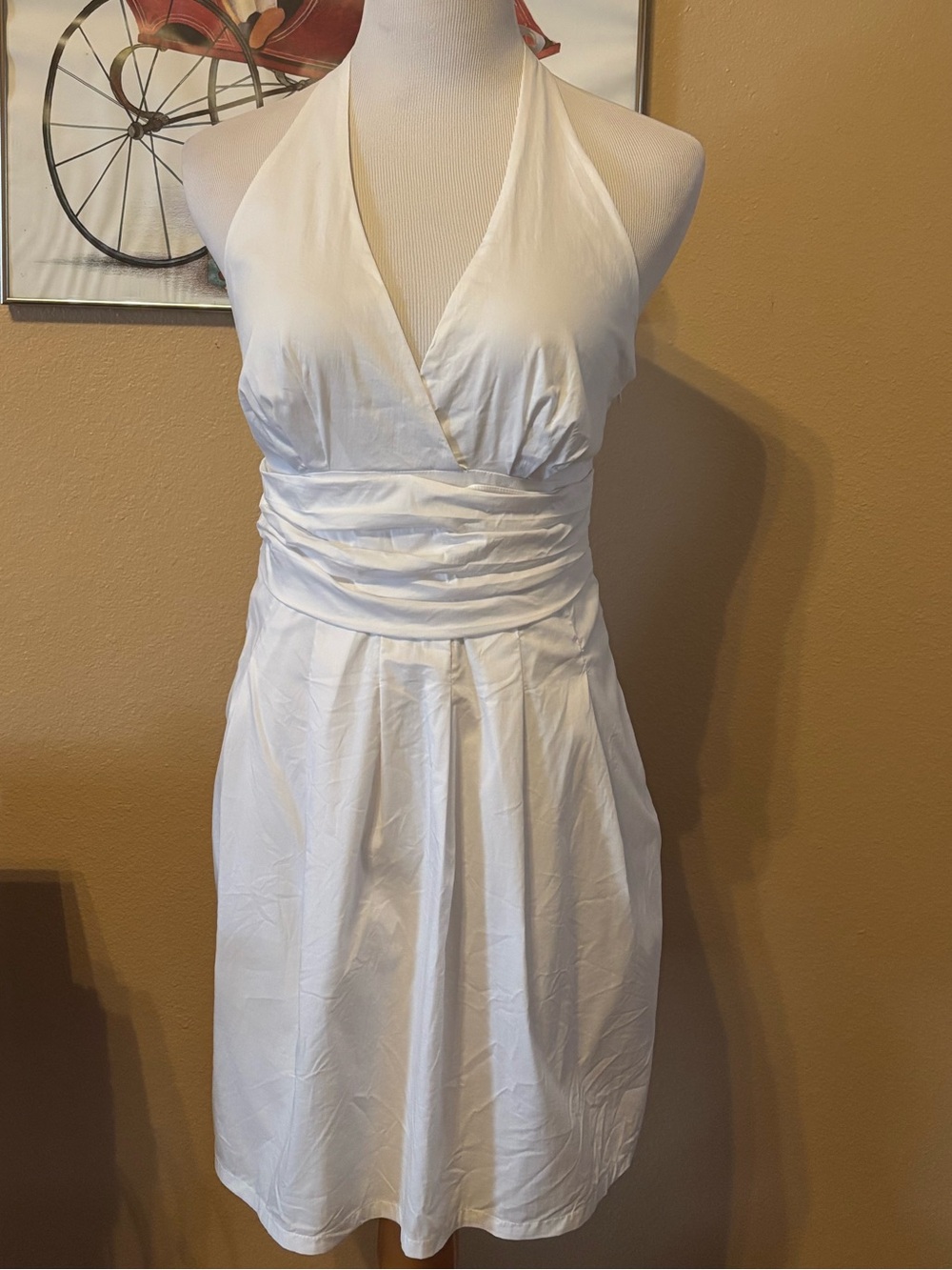 Baby Phat White Strapless Halter Dress Size 7